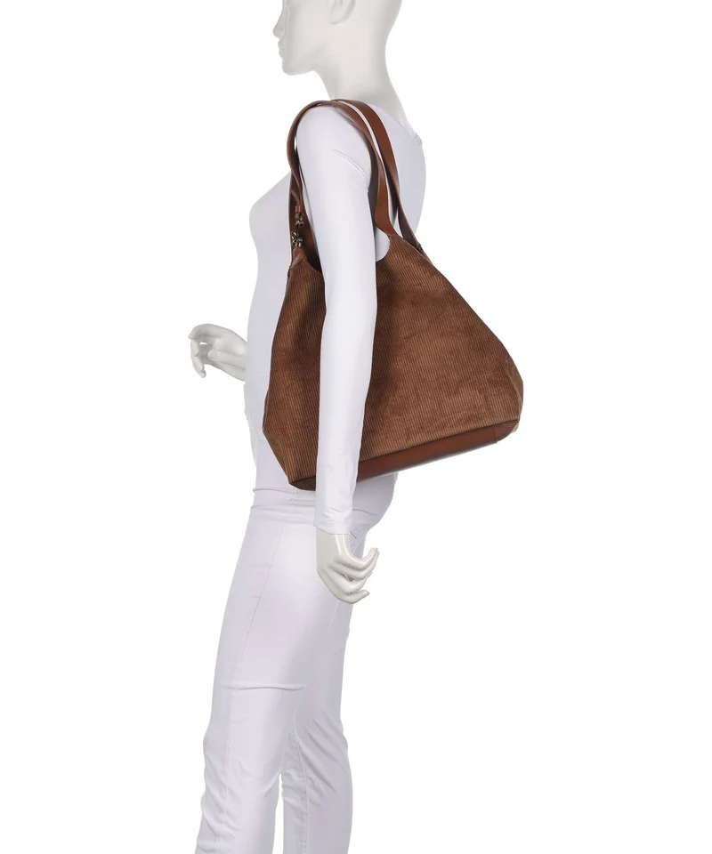 Coccinelle C-Easy Corduroy Cabas cognac