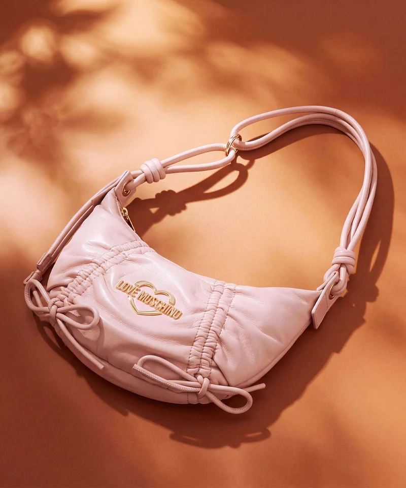 Love Moschino Softy Bow Sac porté épaule rosa