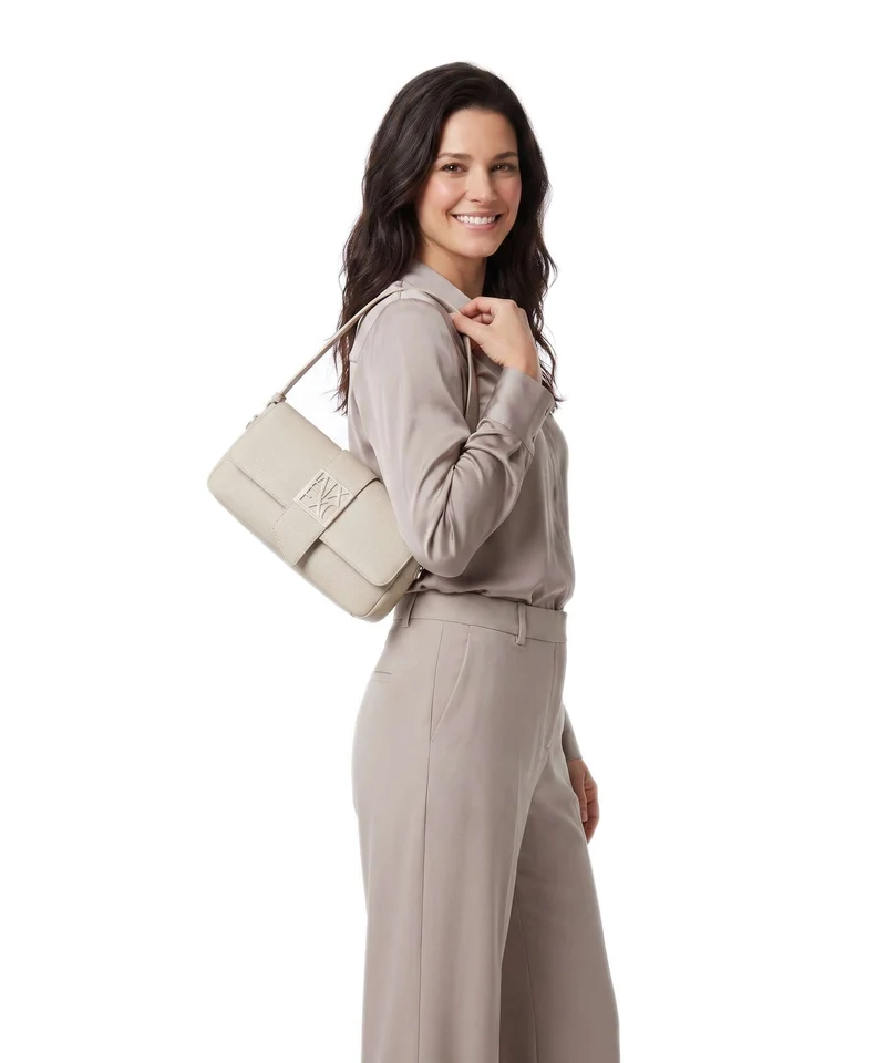 Armani Exchange Susy Soft Sac porté épaule script
