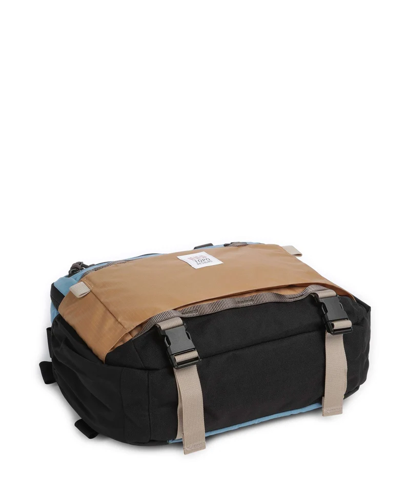 Topo Designs Mountain Sac bandoulière river blue/brown oak