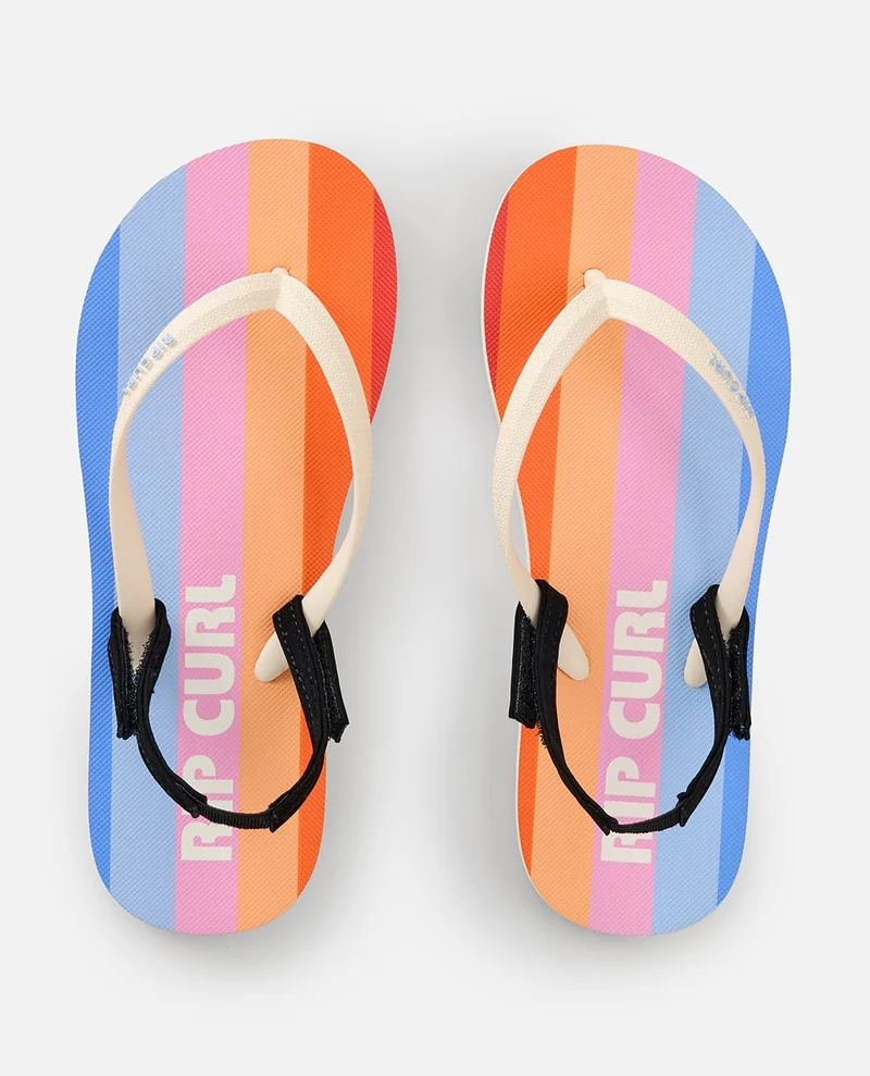 Mixed Bloom Open Toe Sandal - Girls