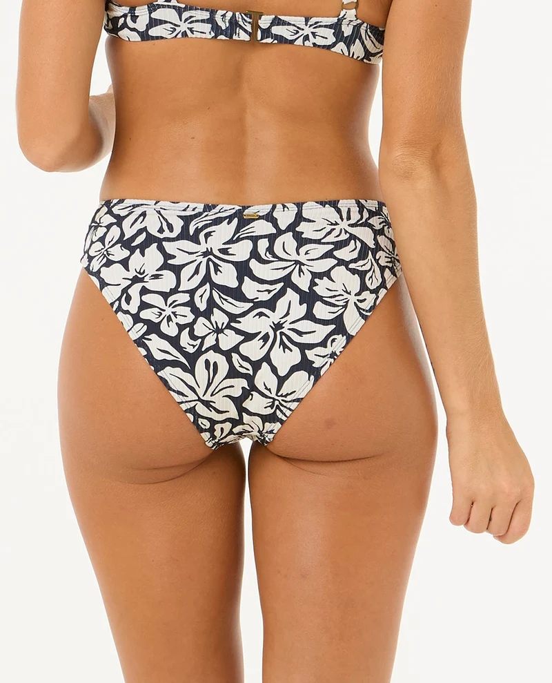 Las Flores High Leg Good Coverage Bikini Bottom