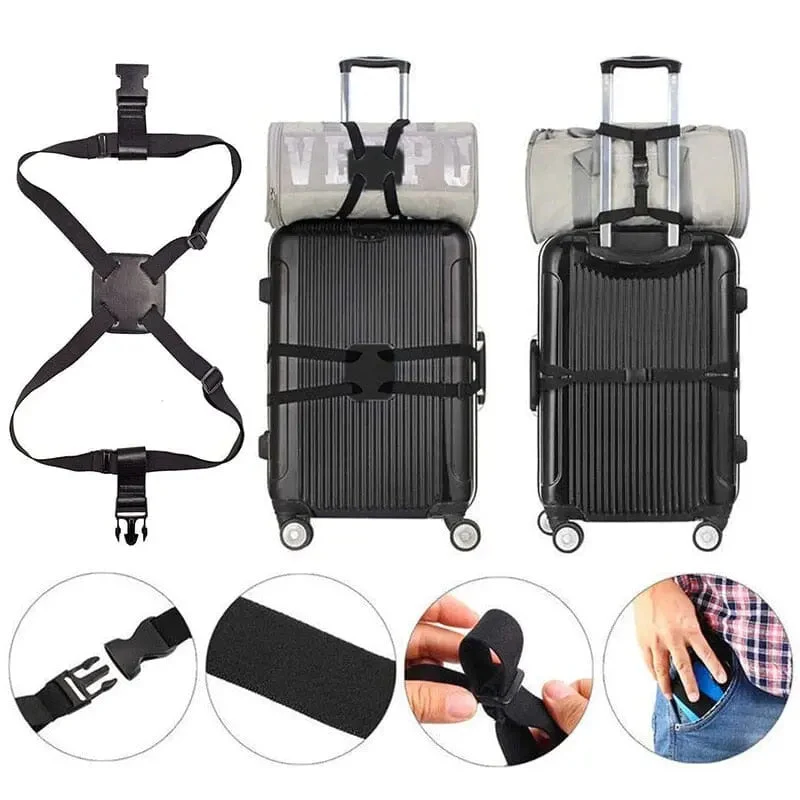 Sangle Bagage Cabine Réglable | Polyester et Pu Robuste