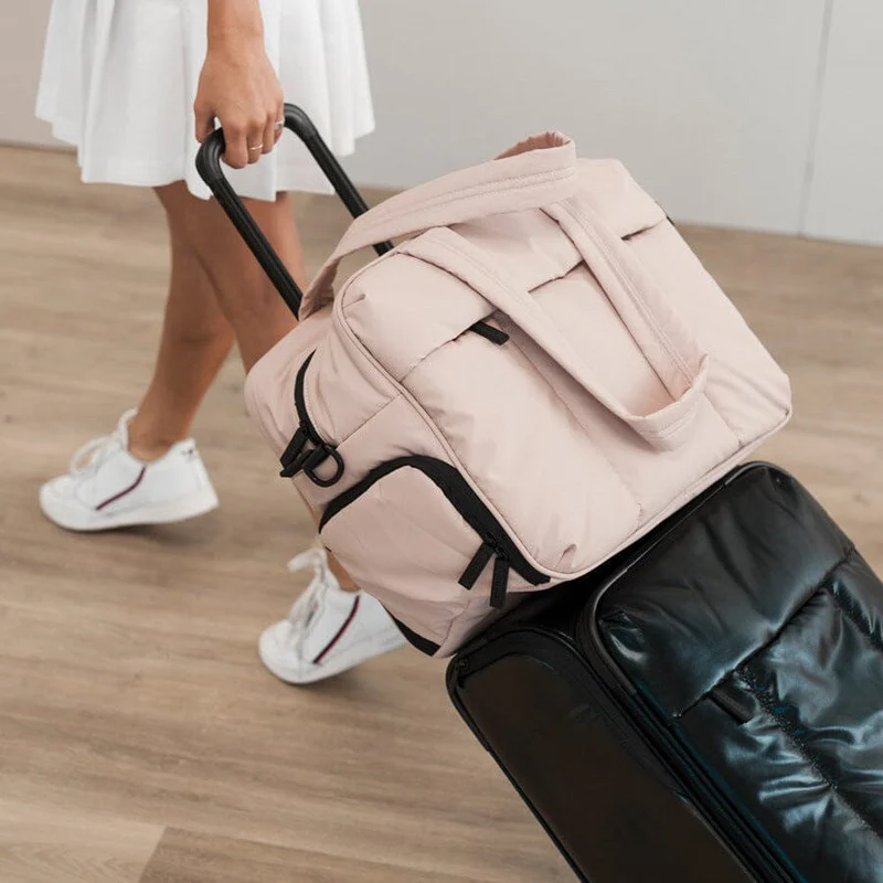 Sac Week-End Matelassé Femme | Compartiments Multiples et Pratiques