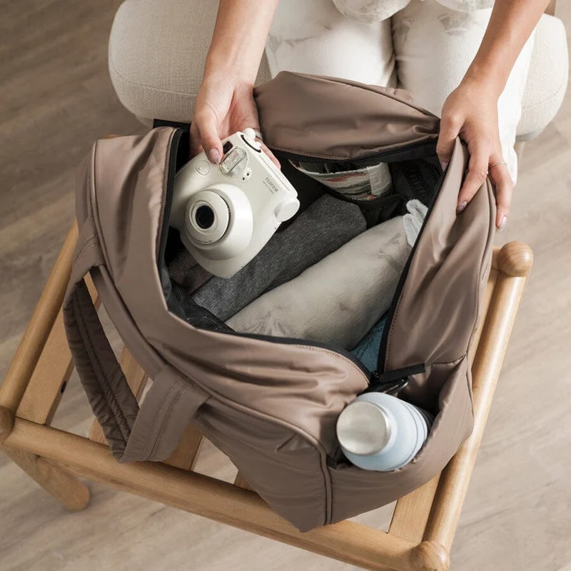 Sac Week-End Matelassé Femme | Compartiments Multiples et Pratiques