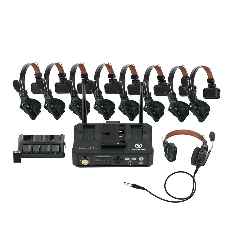 Système Solidcom C1 Pro - Ensemble 8 Casques & 1 HUB