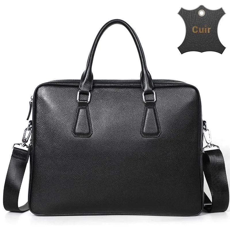 Aren sacoche ordinateur cuir unisexe