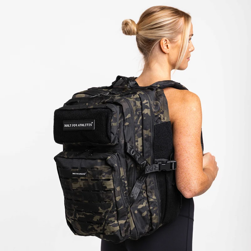 Black Camo Gym Backpack Plus