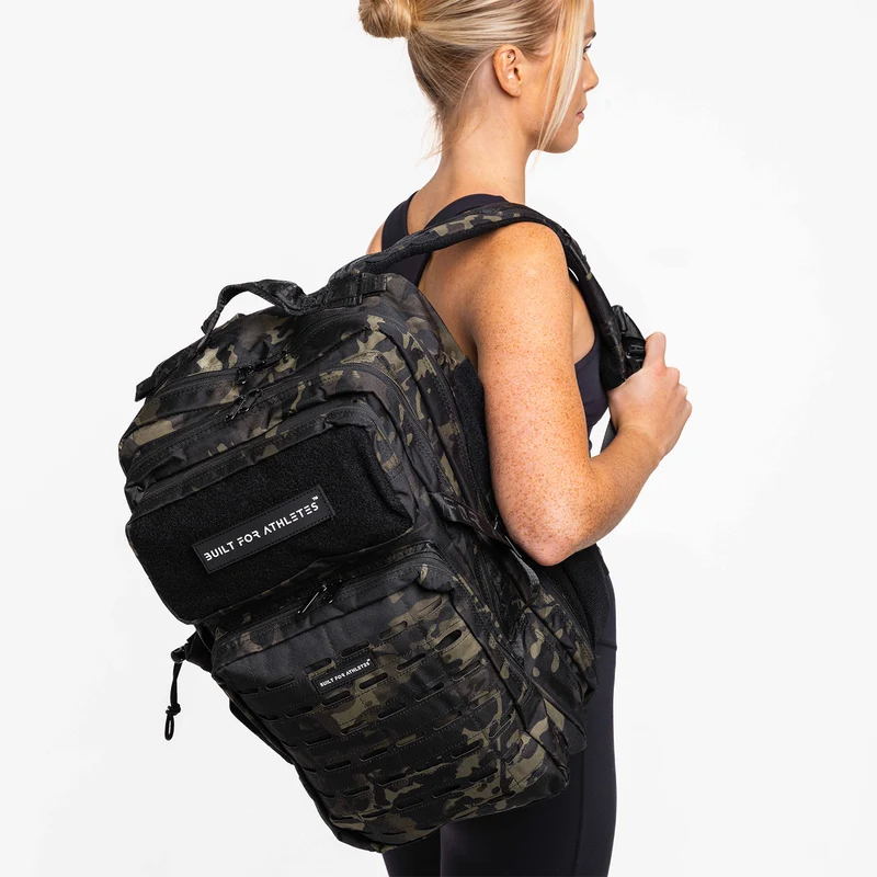 Black Camo Gym Backpack Plus