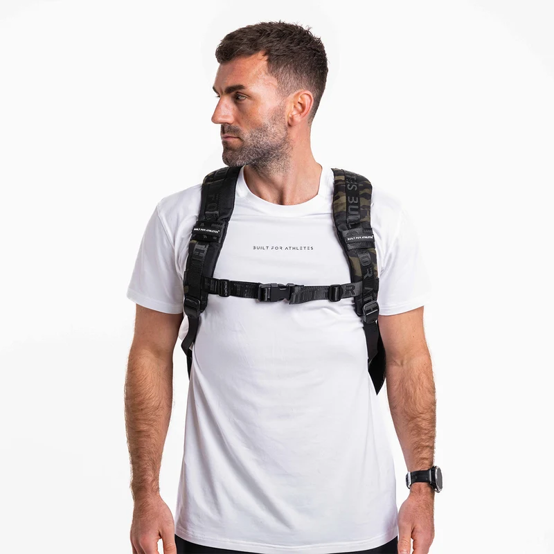 Black Camo Gym Backpack Plus