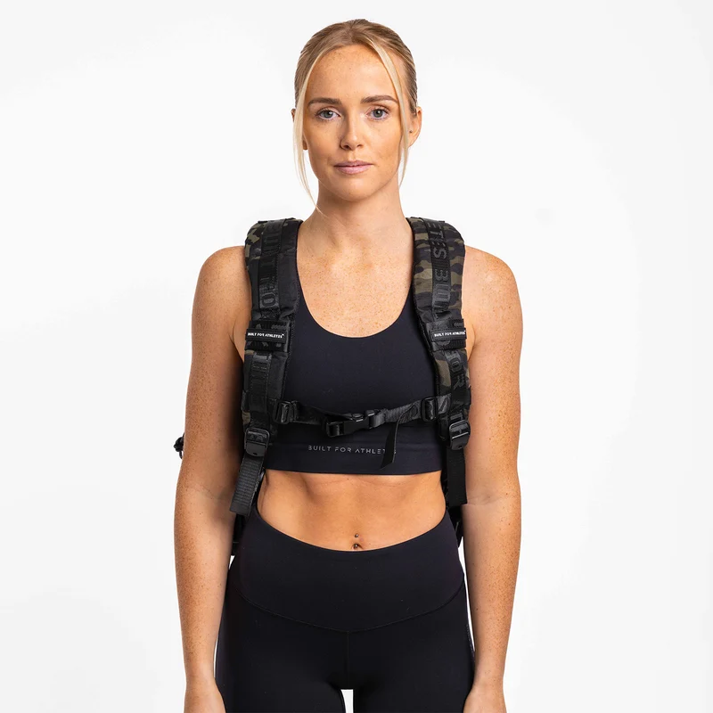Black Camo Gym Backpack Plus