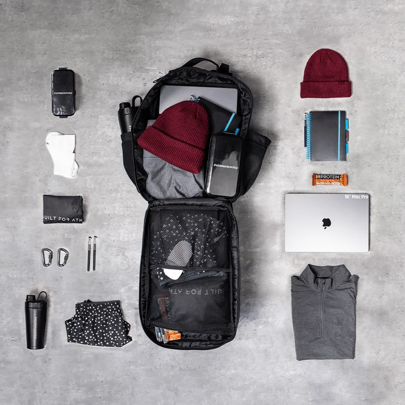Black Gym Backpack Compact