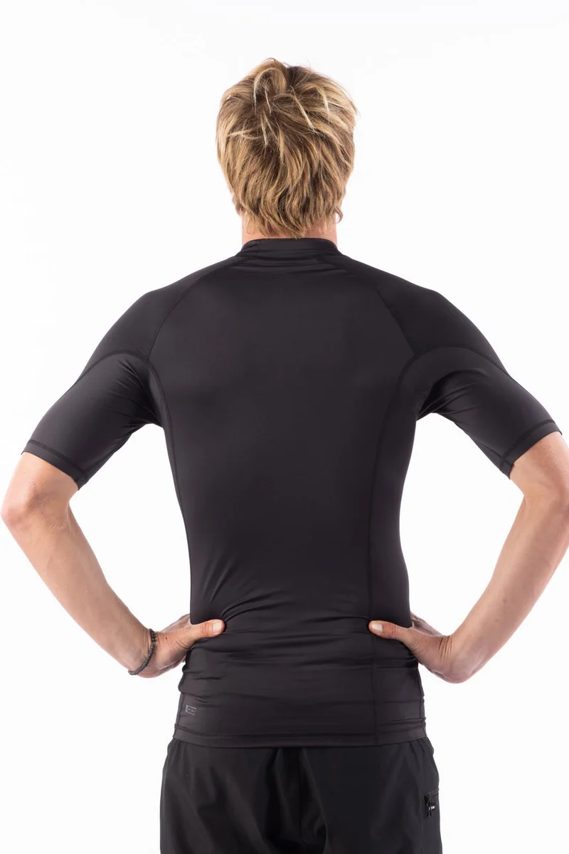 AZ Mens Short Sleeve Tight Fit Rash Vest