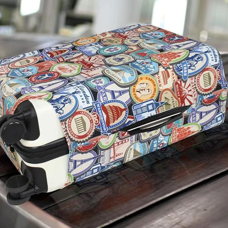 Housse de Valise Élastique | Ajustement Parfait et Motifs Urbains