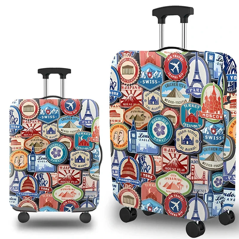 Housse de Valise Élastique | Ajustement Parfait et Motifs Urbains