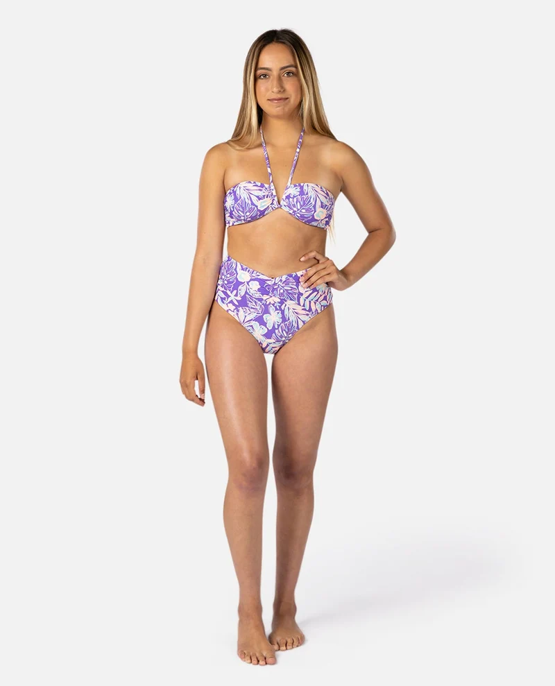 Palm Party Halter Bikini Top
