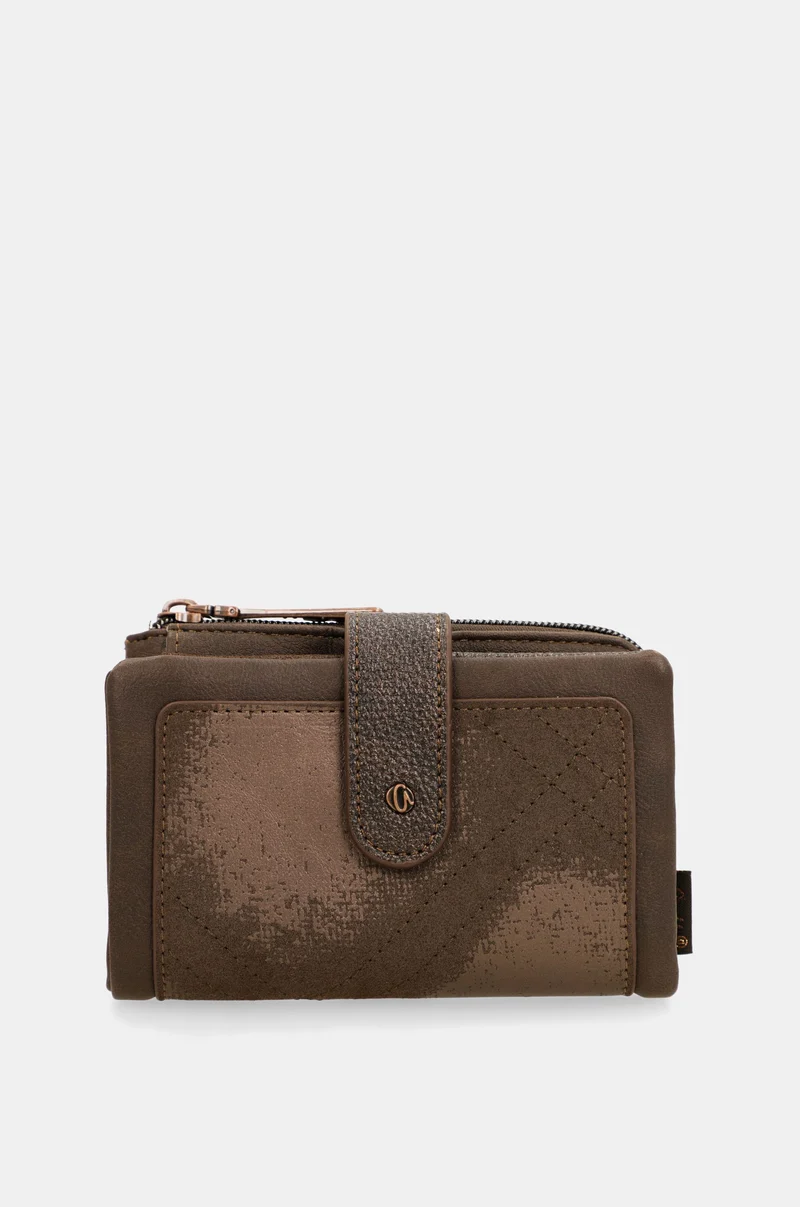 Portefeuille souple de taille moyenne Mocha
