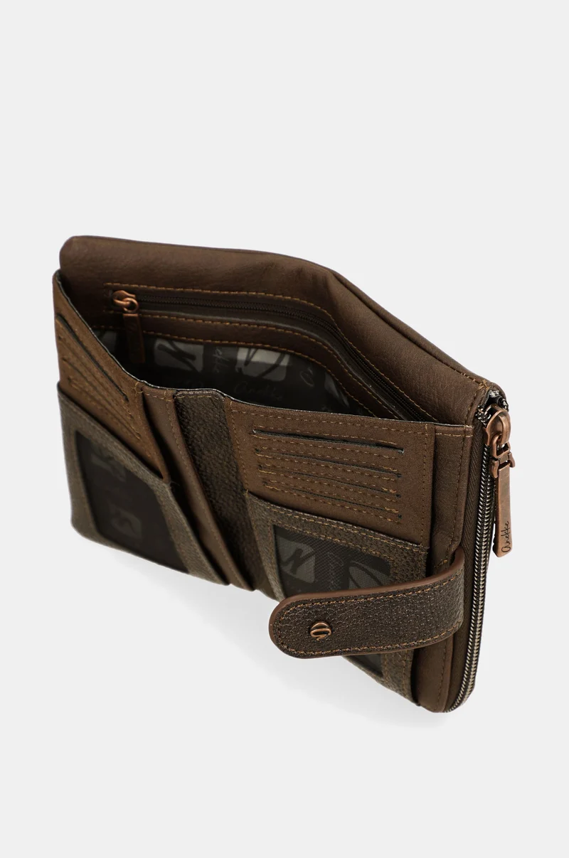 Portefeuille souple de taille moyenne Mocha