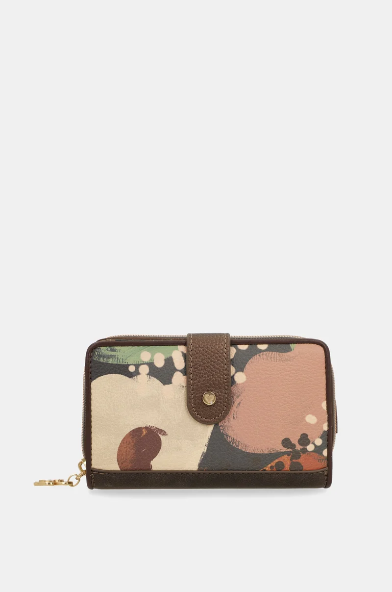 Portefeuille rigide de taille moyenne RFID Blossom