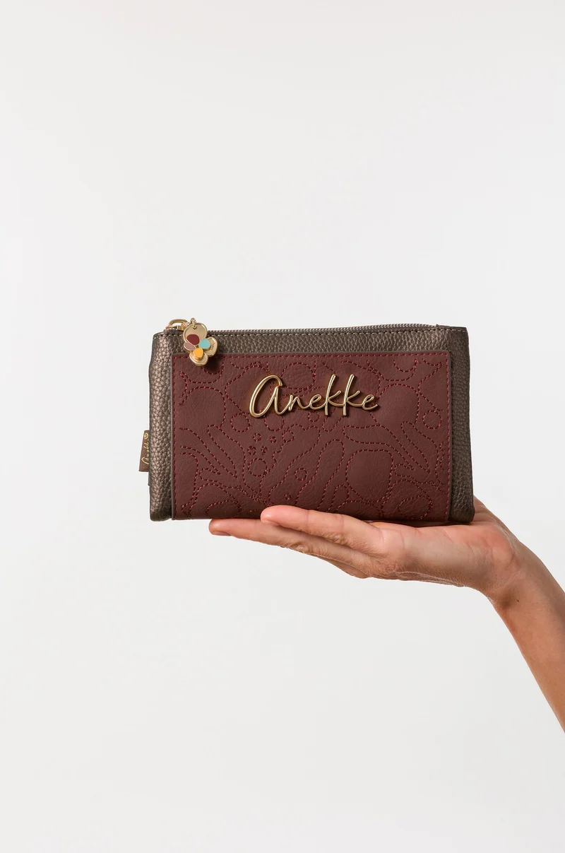 Portefeuille rigide de taille moyenne RFID Blossom