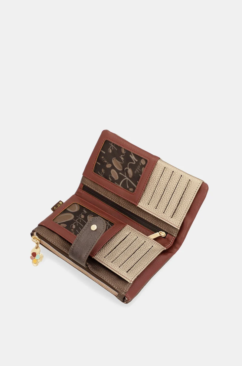 Portefeuille rigide de taille moyenne RFID Blossom
