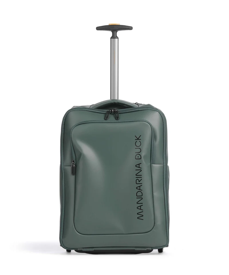 Mandarina Duck Coated Sac à dos à roulettes deep green
