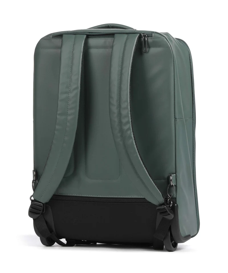 Mandarina Duck Coated Sac à dos à roulettes deep green