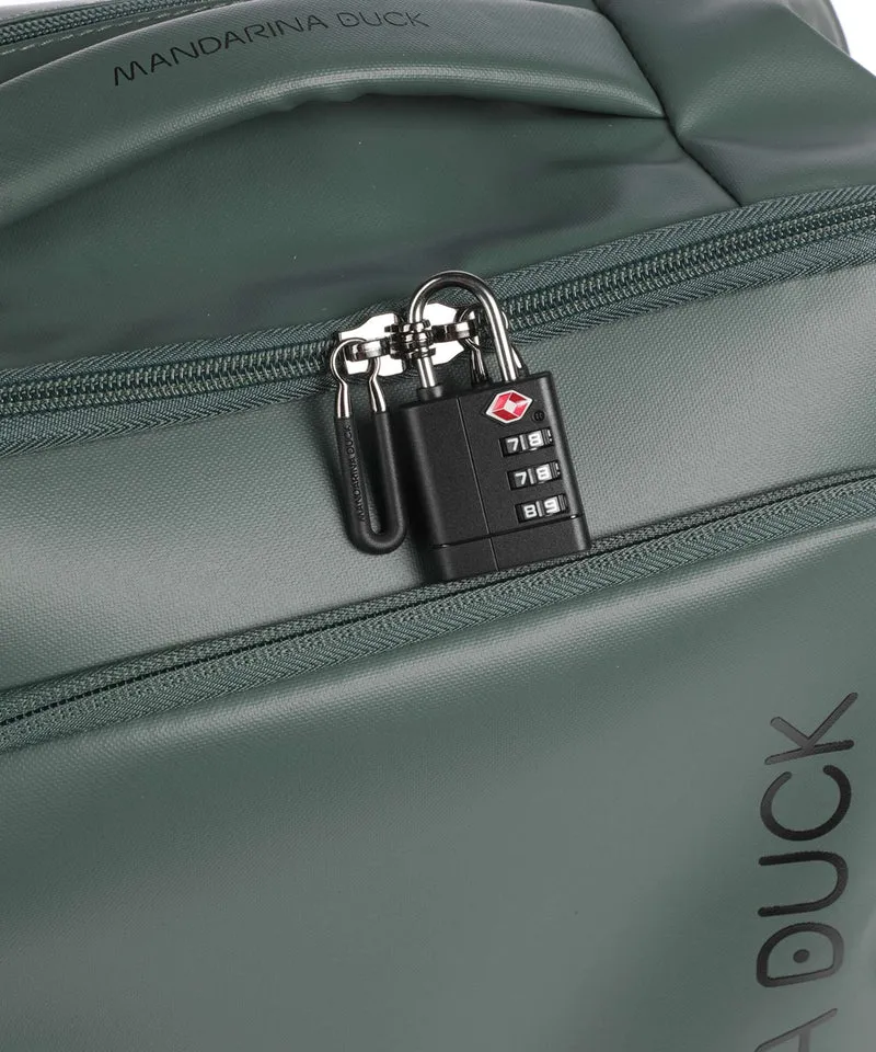 Mandarina Duck Coated Sac à dos à roulettes deep green