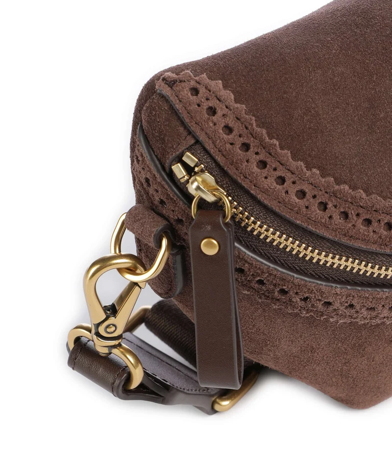 Lauren Ralph Lauren Marcy Sac banane chestnut brown