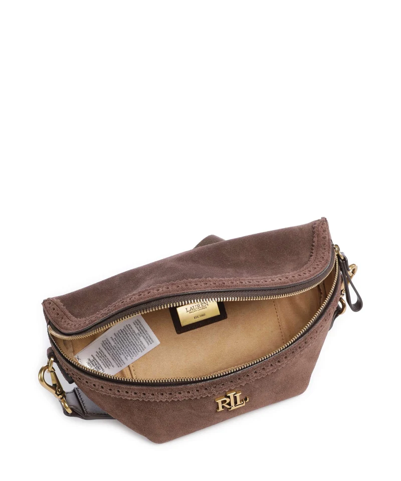Lauren Ralph Lauren Marcy Sac banane chestnut brown