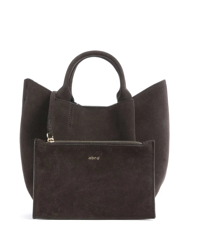 Abro Suede Essential Small Sac à main dark brown