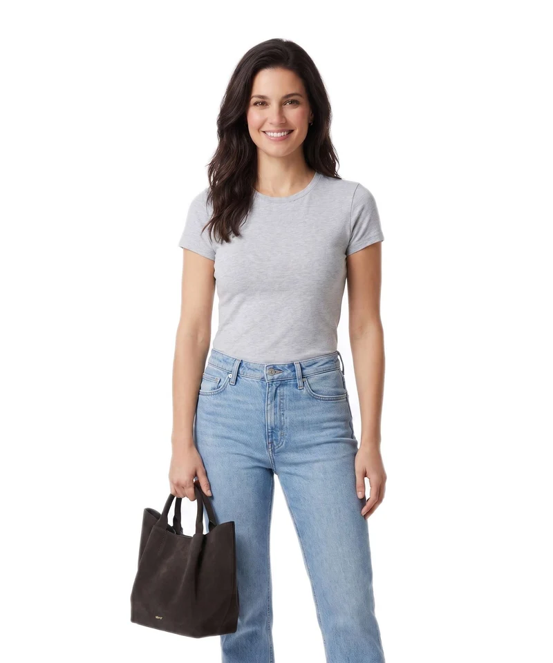 Abro Suede Essential Small Sac à main dark brown