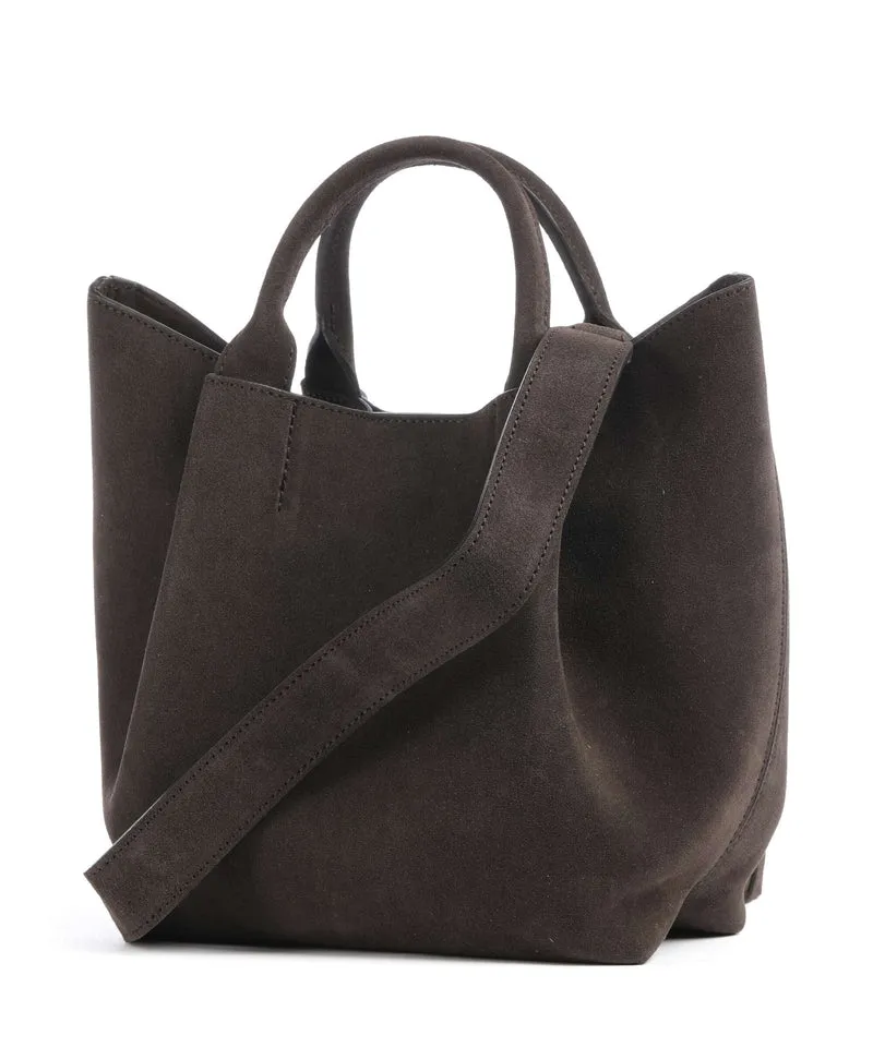 Abro Suede Essential Small Sac à main dark brown