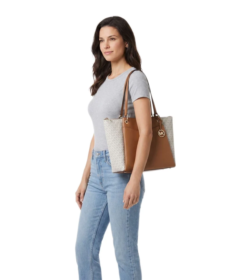 Michael Kors May Large Cabas vanilla/acorn