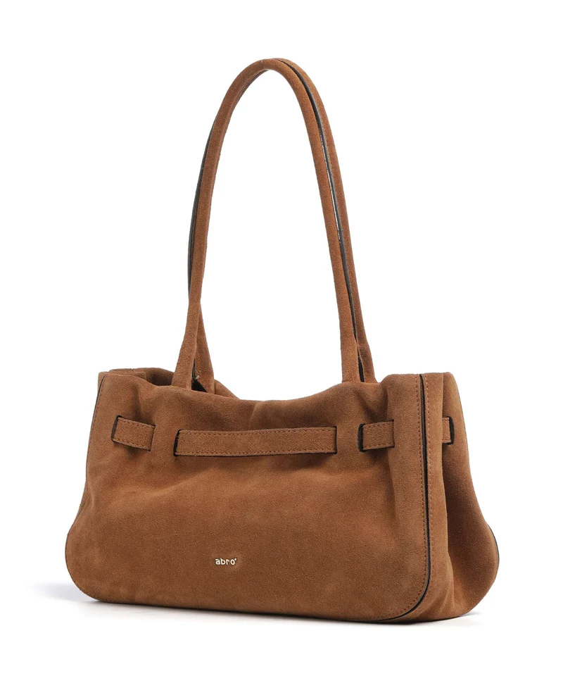 Abro Suede Jill Sac porté épaule cuoio