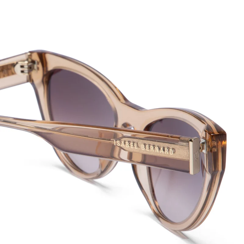 Isabel Bernard La Vilette Transparent Brown Sunglasses IB380011-13-14