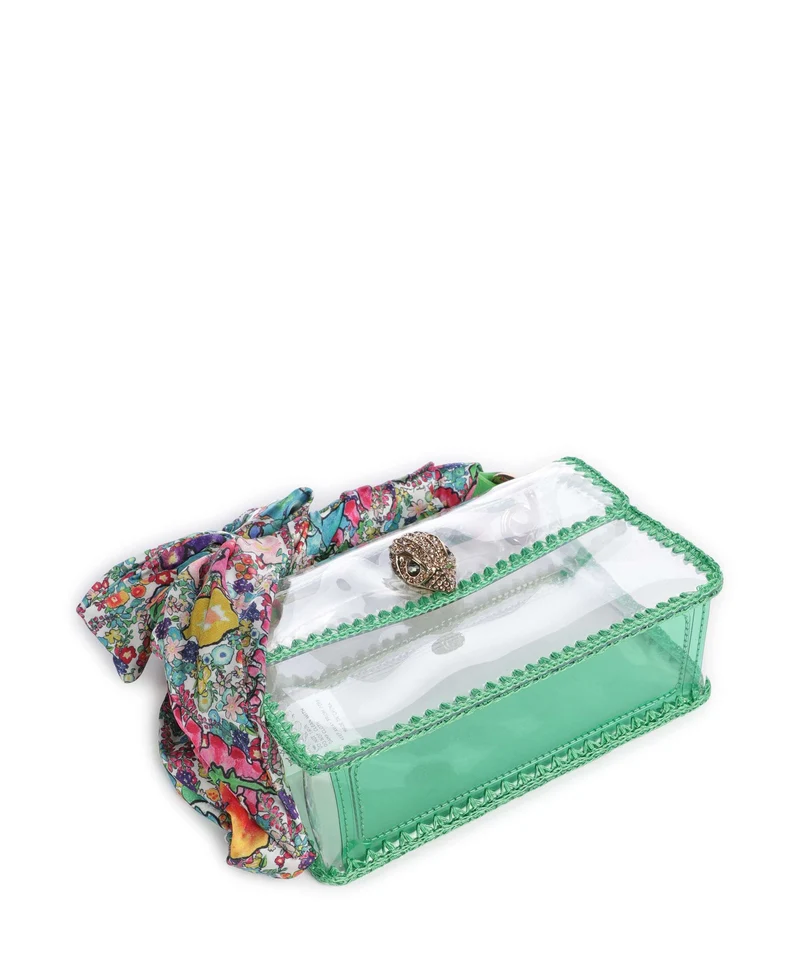 Kurt Geiger Kensington Vinyl Mini Sac bandoulière green combination