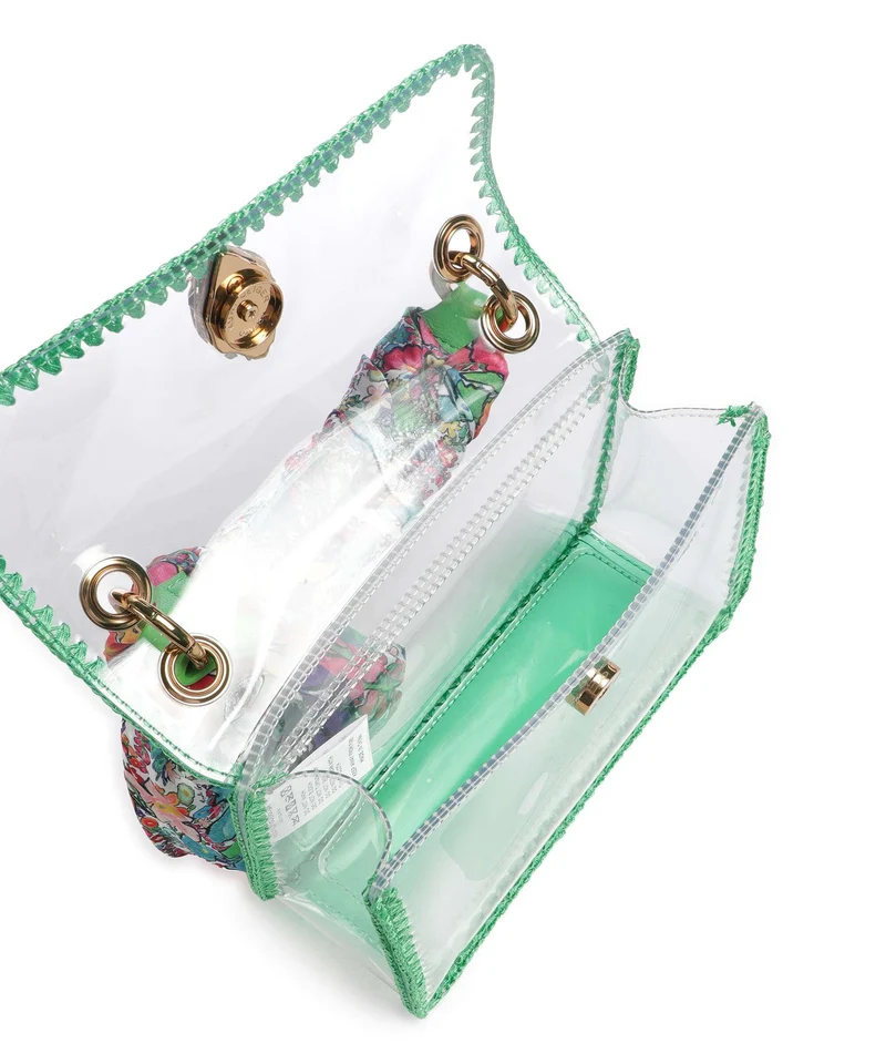 Kurt Geiger Kensington Vinyl Mini Sac bandoulière green combination