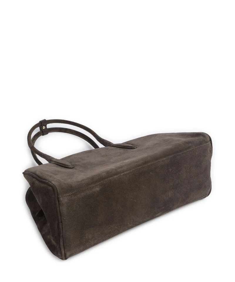 Abro Suede Amara Sac porté épaule dark brown