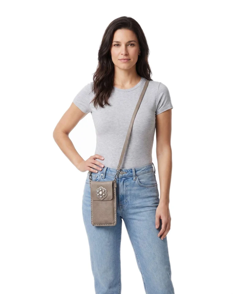 Campomaggi Pochette telephone cement