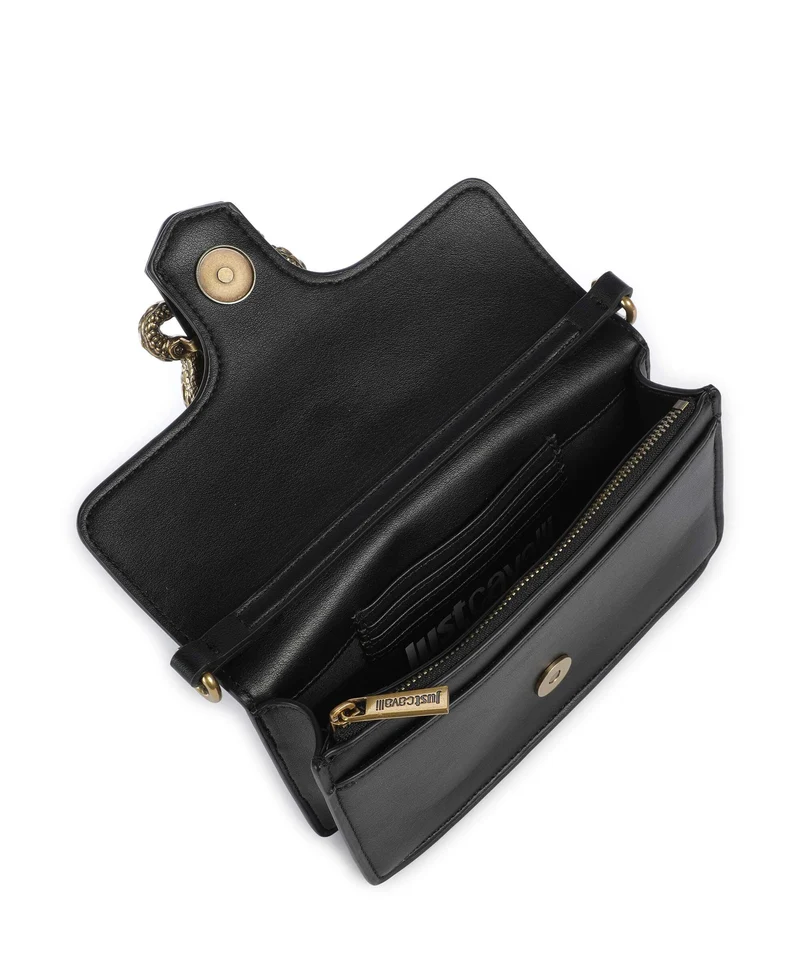Just Cavalli Iconic Snakes Sac bandoulière black