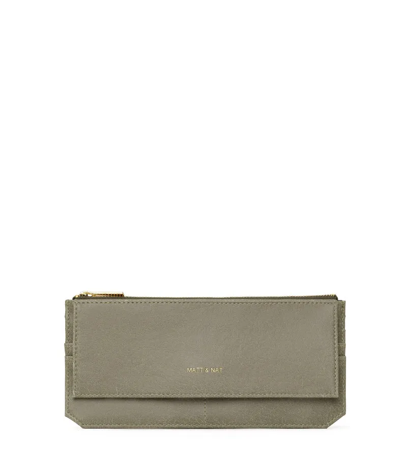 PERLA Portefeuille plate végétalienne - Vintage