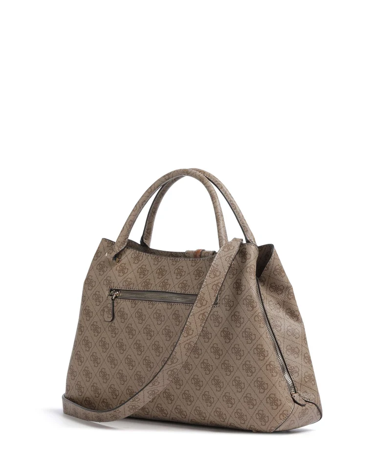 Guess Yvonne Girlfriend Logo Sac à main latte logo