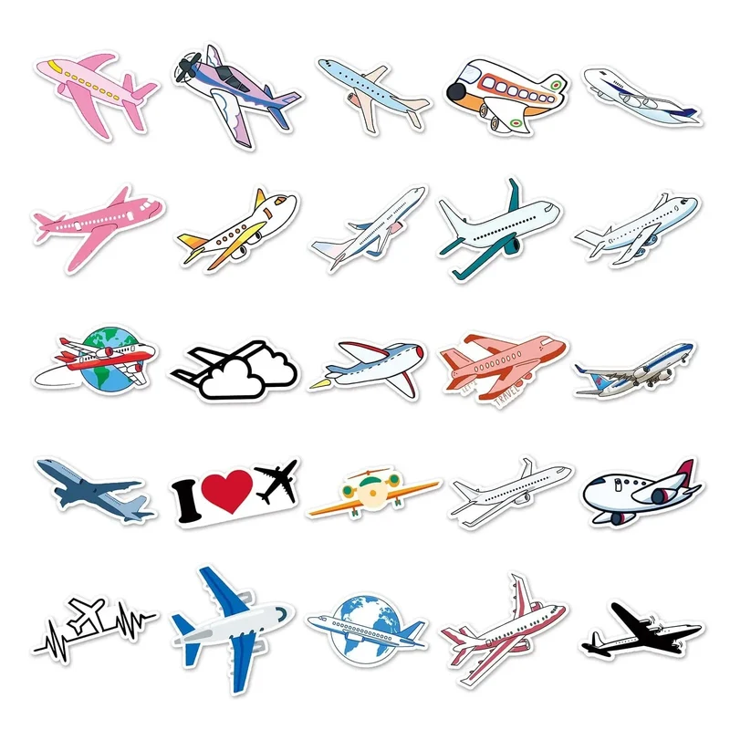 Stickers Valise Voyage | 50 Autocollants Pvc