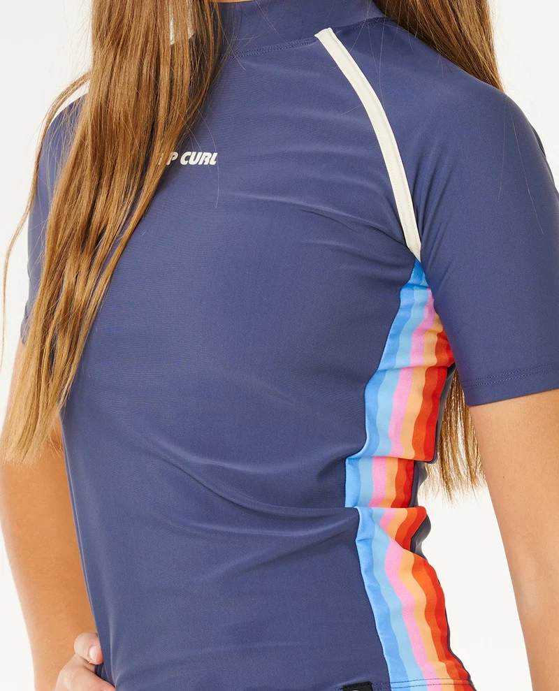 Surf Revival Short Sleeve Rash Vest Girl