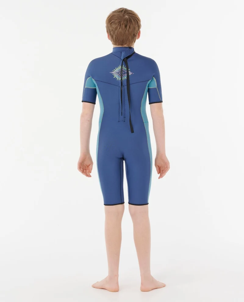 Boys Dawn Patrol Short Sleeve 2mm Back Zip Spring Suit Wetsuit