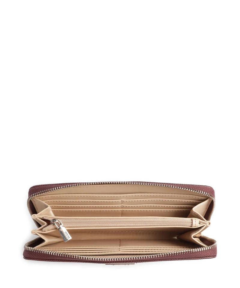 Guess Laurel II Large Portefeuille burgundy