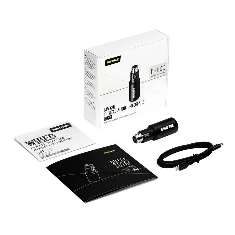 Adaptateur XLR à USB-C MVX2U Gen 2