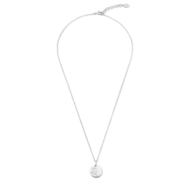 Violet Hamden Venus Collier en Argent 925 Sterling avec Fleur de Naissance VH340026-OCT