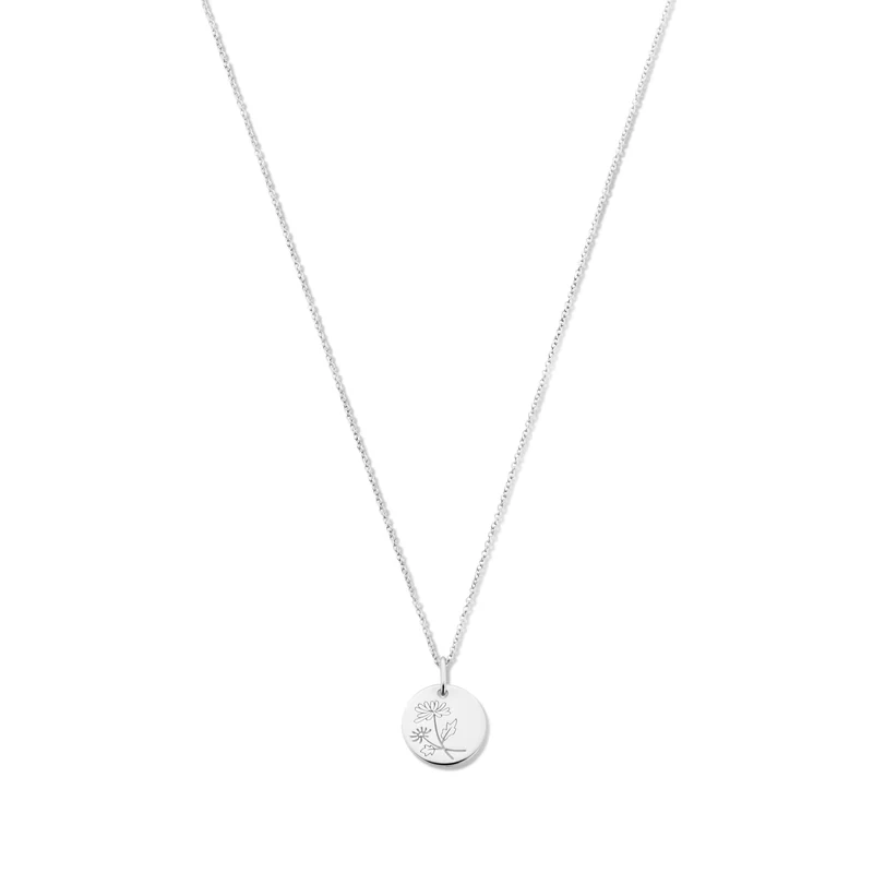 Violet Hamden Venus Collier en Argent 925 Sterling avec Fleur de Naissance VH340026-JAN